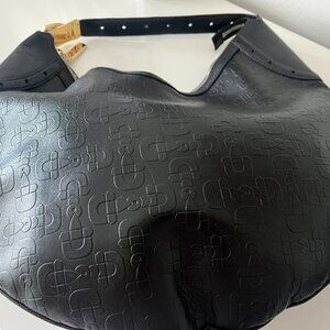 GUCCI - VINTAGE CRESCENT HOBO SHOULDER BAG IN LEATHER
